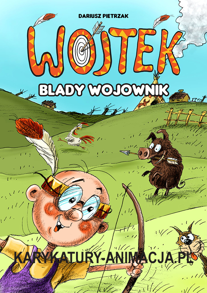 Komiks Wojtek blady wojownik, karykatury