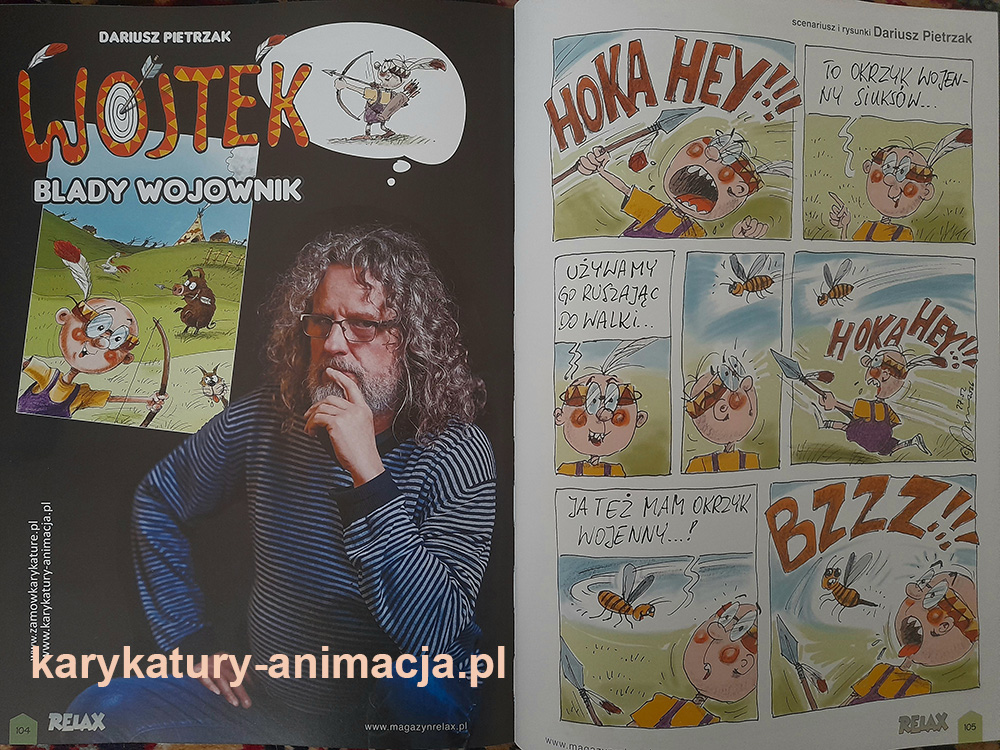 karykatury i komiksy, rysowanie karykatur, komiks dla dzieci